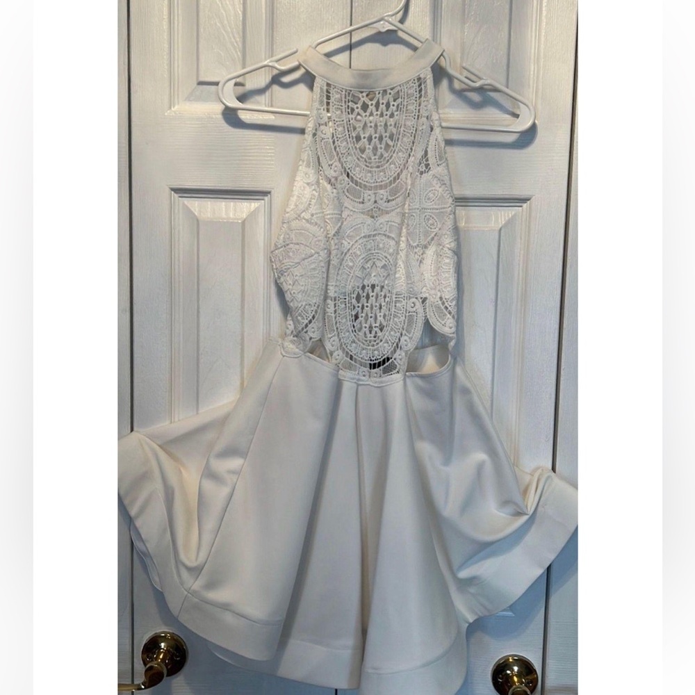White lace dress